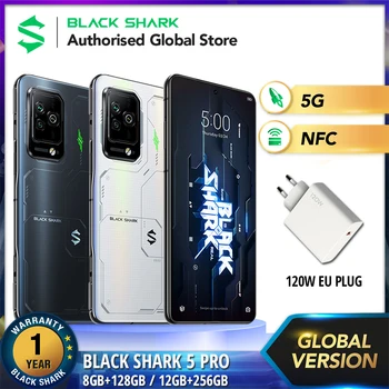 [Global Version] Black Shark 5 Pro 5G NFC | Qualcomm Snapdragon 8 Gen 1 | 108MP triple kaamera | 120W kiire laadimine Nutitelefoni